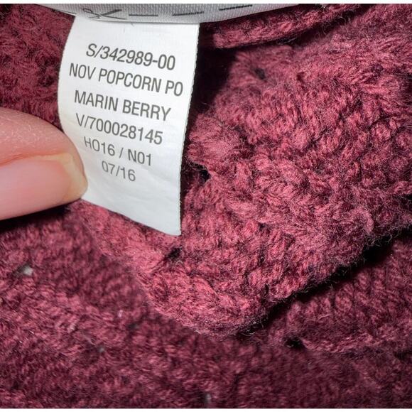 Old Navy Women's Popcorn Knit Sweater Plus Size XXL Marin Berry - Picture 5 of 7